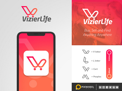 VizierLife Logo branding design digital digital illustration digitalart graphic design graphicdesign icon illustration logo