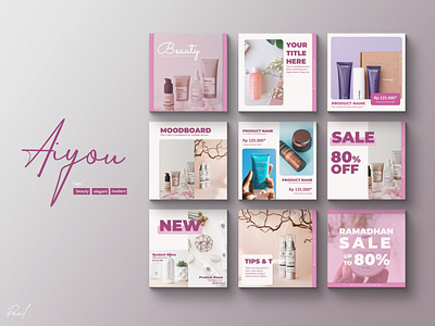 AIYOU Template beauty instagram instagram banner instagram post instagram template template