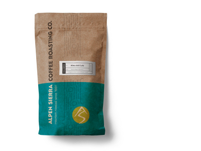 Alpen Sierra Coffee Roasters packaging