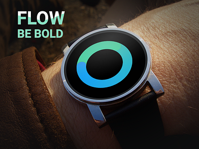 Flow Watch Face android wear bold flow gradient minimal watch watch face