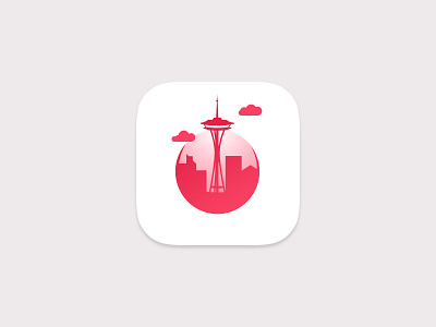 GeneroCity App Icon app icon city cityscape flat art gradient icon ios icon mobile app