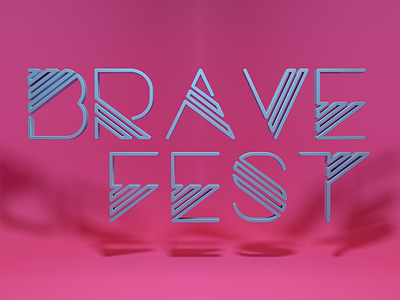 Bravefest Branding 3d blender branding render