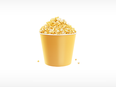 Popcorn 2.0 corn illustration popcorn yellow