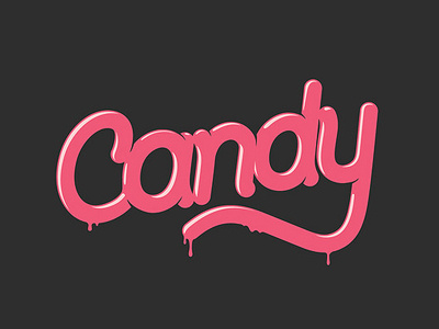 Candy candy typography