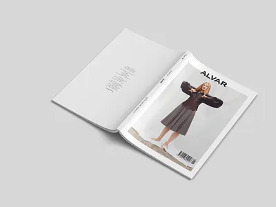 Alvar Magainze, cover concept. design editorial graphic design layout magazine scandi typography