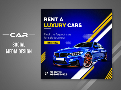 Luxury Car Social media post design template