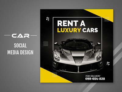 Luxury Car Social media post design template