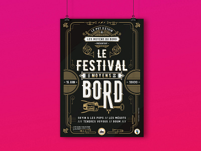 Affiche Fête de la Musique 2019 illustration typography