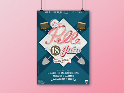 Affiche Fête de la Musique illustration typography