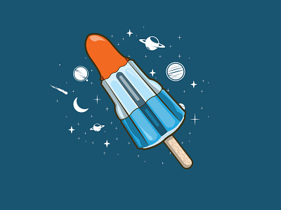 Retro Rocket Ice-lolly