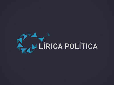 Lirica Politica Logo blue business consulting logo logotype politic