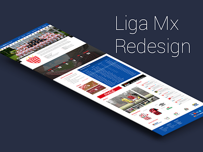 Soccer Team Profile necaxa profile redesign soccer stats team webdesign