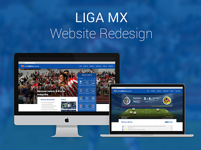 Mexican League Web Redesign football league liga live news redesign score soccer team