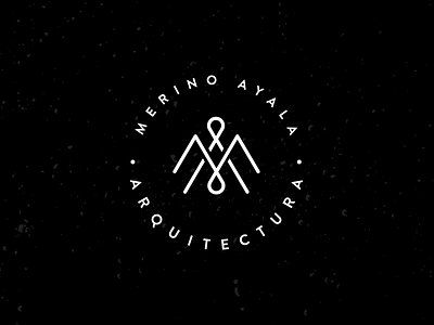 Merino Ayala Architect Logo architect black logo merino monogram sleek white