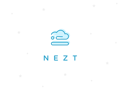 NEZT Logo Concept branding cloud comfort logo mattress nest night sleep