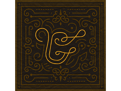 26 Days of Type "G" dark g gold letter ornamental type typefight