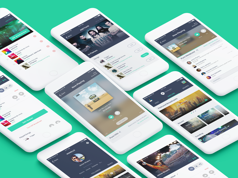 Chromatic UI by Javier Rivero on Dribbble