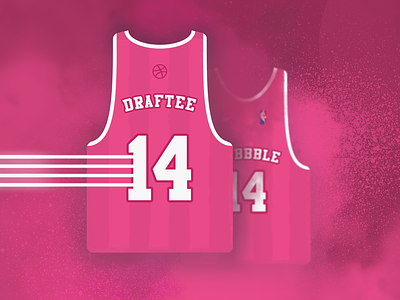 Two Dribbble Invites basketball draft dribbble invites jersey