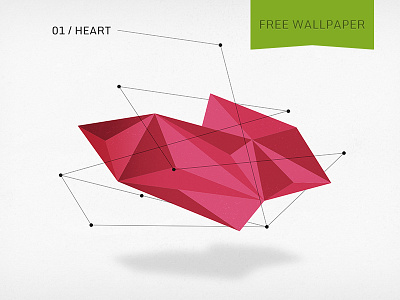 Heart Wallpaper geometric heart love shapes wallpaper