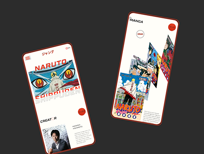 Shonen Jump redesign magazine app japan japanese magazine design manga minimal mobile ui typography ui uidesign