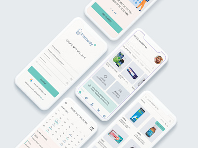 Remedy+ application app delivery app design medicine minimal typography uidesign uxcase web design