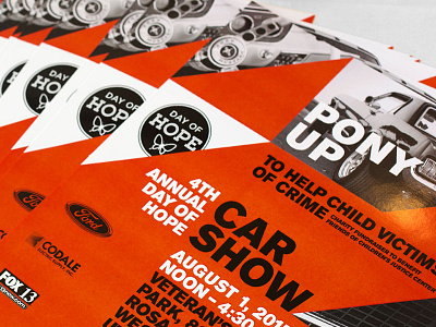 Day of Hope Car Show 2015 branding concepting events graphic design photography print slogans visual identity