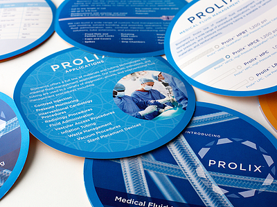 Double sided brochure with Spot UV