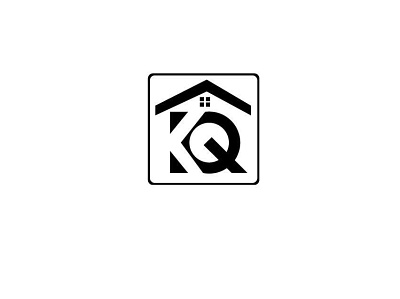 kq logo design beautyful logo branding icon illustration kq logo design logo logo design minimal real estate typography vector
