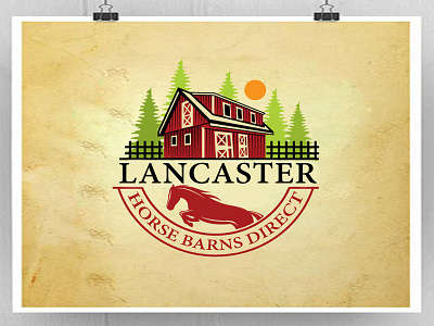 horse barn logo design