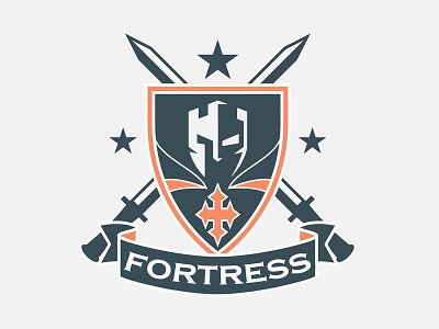 fortress logo app branding creative logo design fortress logo gaming illustration logo design logo design branding vector