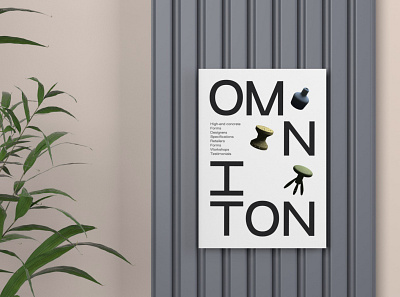Omniton banner brand identity branding design illustration logo typogaphy