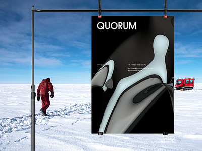 Quorum banner brand design brand identity branding design illustration logo typography
