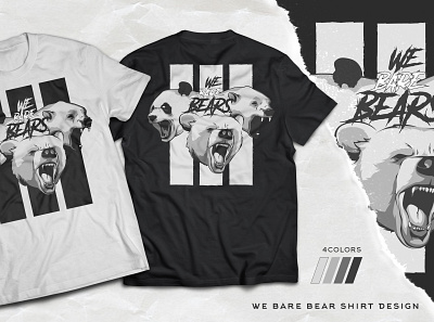 We Bare Bears Shirt bears illustration shirt shirtdesign vector