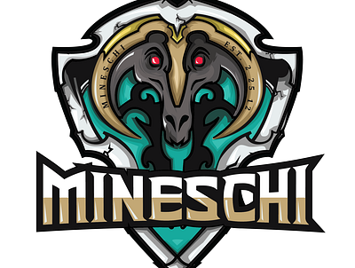 Mineschi Logo illustration logo vector
