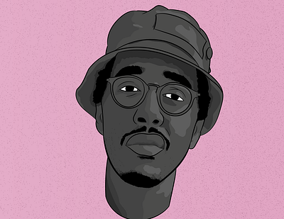 Oddisee Illustration design hip hop illustration oddisee portrait art rapper