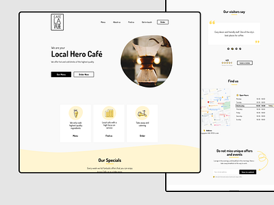 Café Website Redesign design ui ui design ux ux design webdesign website design