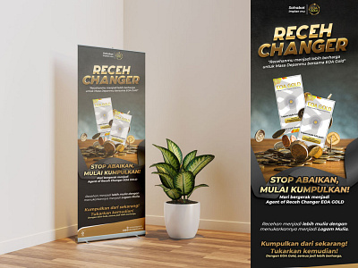 Banner Receh Changer EOA GOLD branding design graphic design