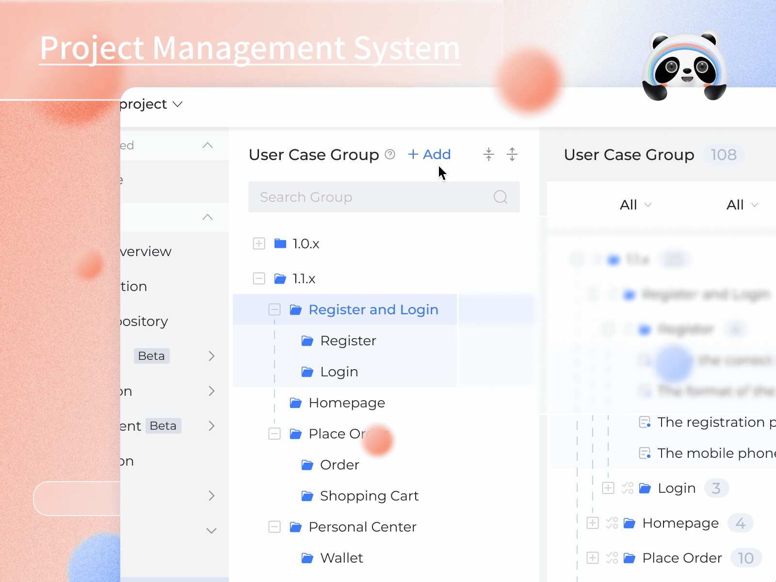 20220301 Project Management System saas ui ux