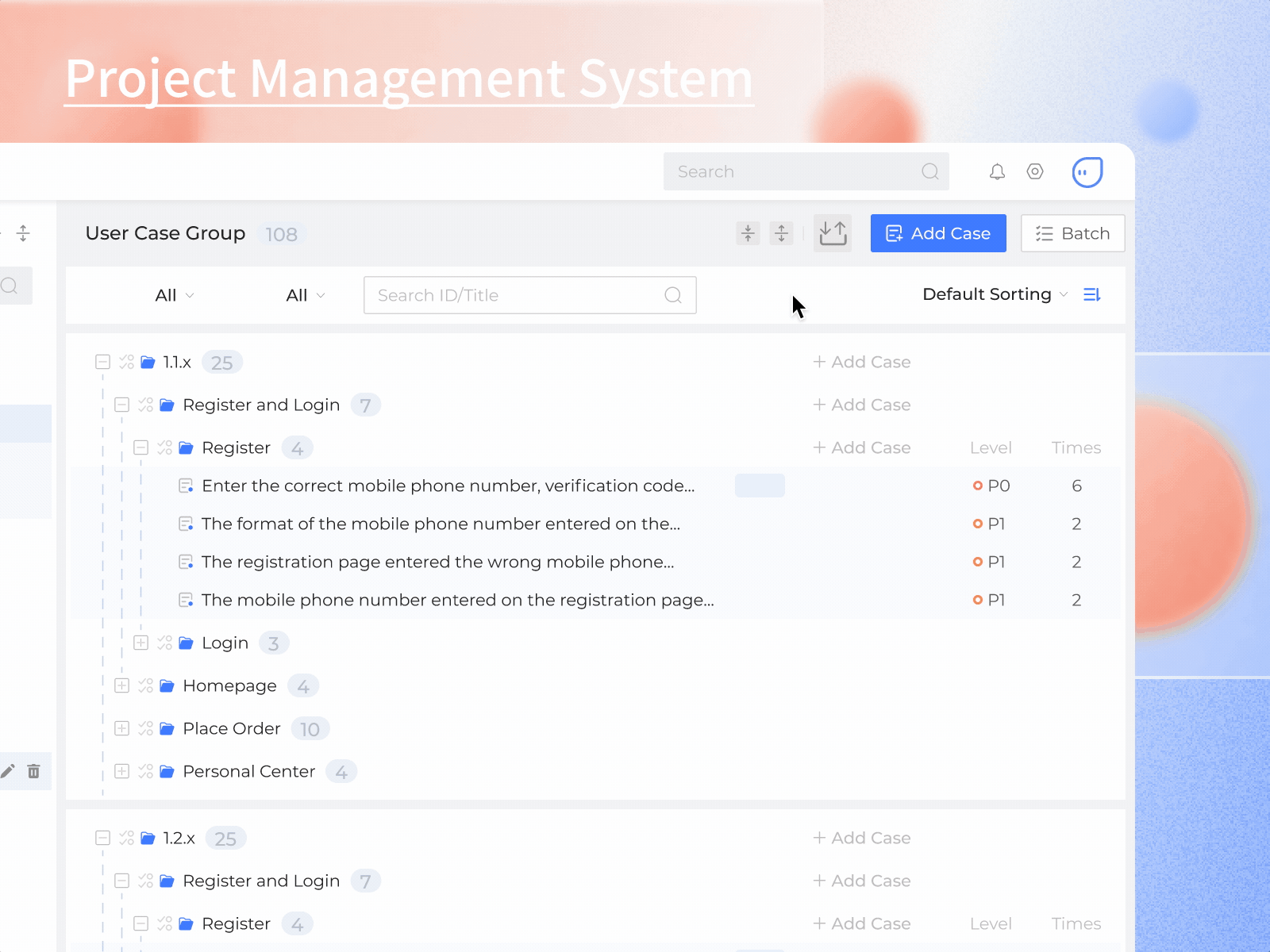 20220819 Project Management System saas ui ux