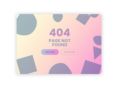 404 Page app branding dailyui design error gradient graphic design home ui ux website