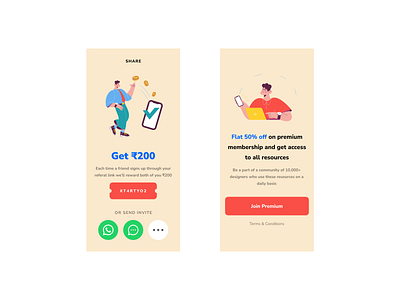 Offer Screens app branding dailyui design graphic design illustration logo ux vector