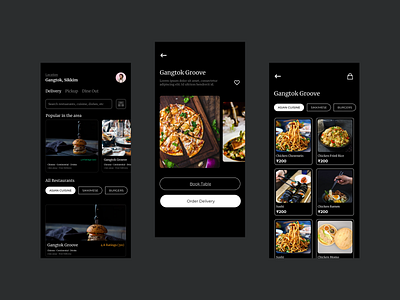 Food App Design Concept app branding dailyui design graphic design illustration logo ui ux vector