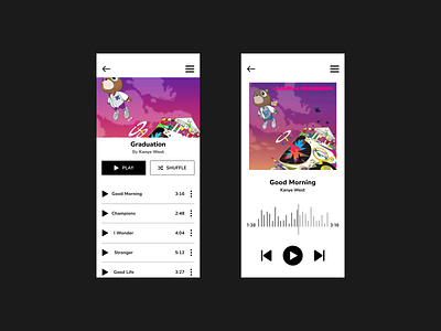 Music Player App 3d animation app branding dailyui design graphic design logo motion graphics ui ux