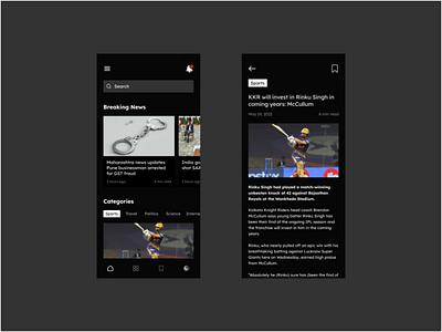 News App Concept app branding concept dailyui design free graphic design new news ui ux