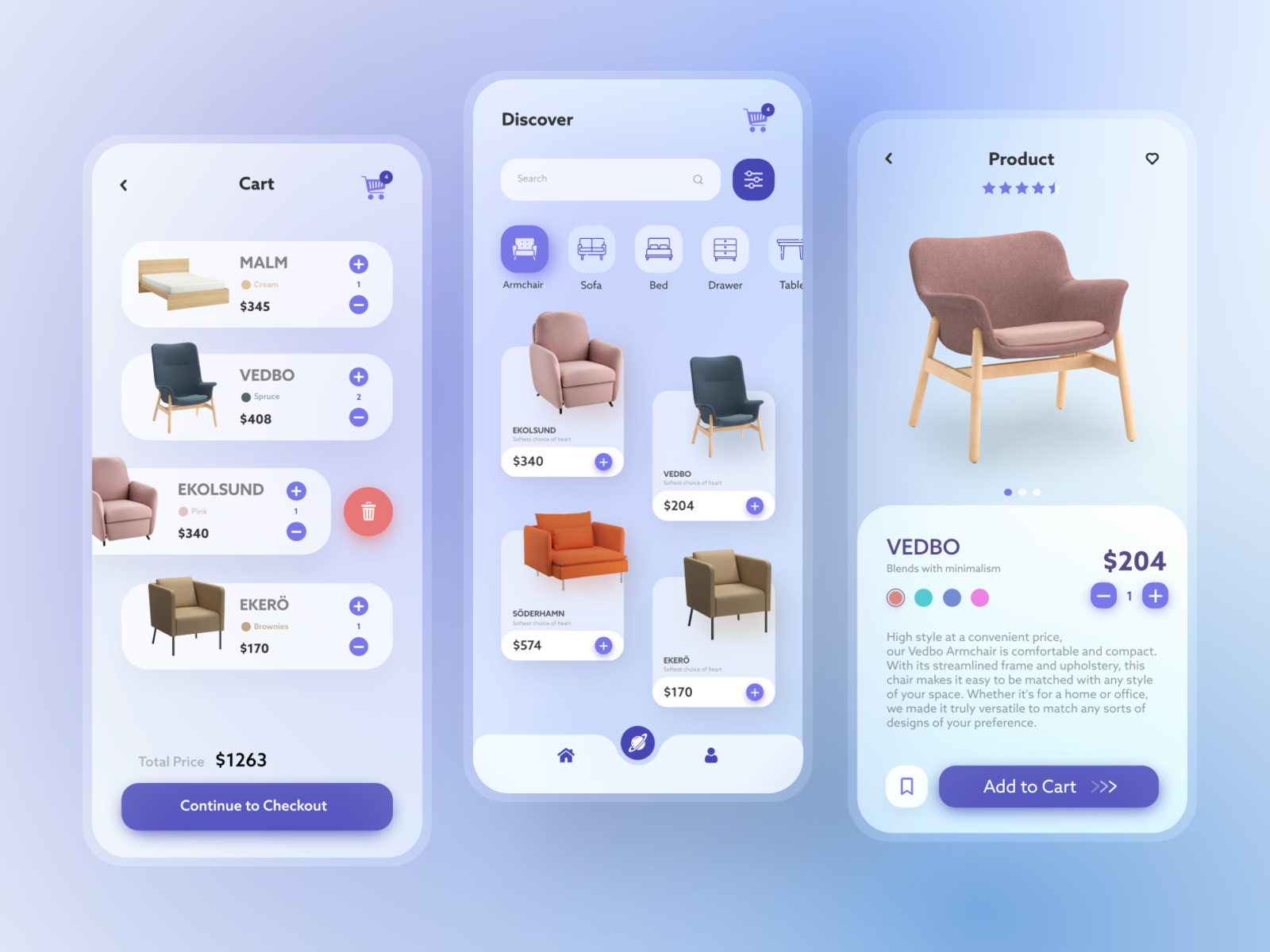 Furniture App by Galang Dharmawan on Dribbble