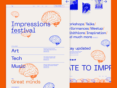 Impressions Festival animation branding design web