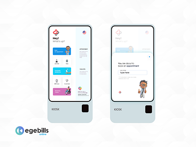 HEALTHCARE KIOSK DEVICE APP DESIGN FROM KEGEBILLS 2021 2022 2022 app branding design developement freelancer future app futuristic app healthcare healthcare app hybrid app kegebills kiosk app modern app modern app 2022 newdesign product design ui