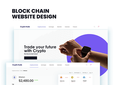 BLOCKCHAIN WEBSITE DESIGN