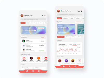 Banking App Design app application banking design fintechapp productdesign uxui