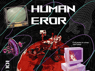 Human ERROR design graphic design graphic poster photoshop